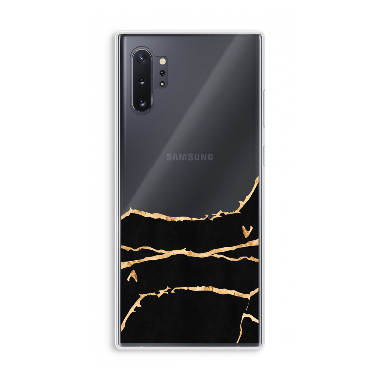 Gouden marmer: Samsung Galaxy Note 10 Plus Transparant Hoesje