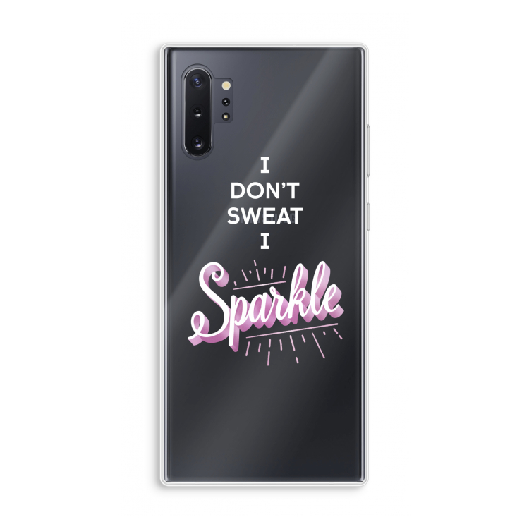 Sparkle quote: Samsung Galaxy Note 10 Plus Transparant Hoesje