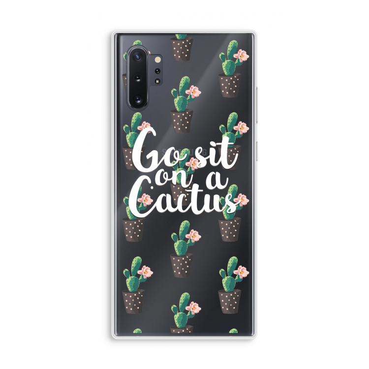 Cactus quote: Samsung Galaxy Note 10 Plus Transparant Hoesje