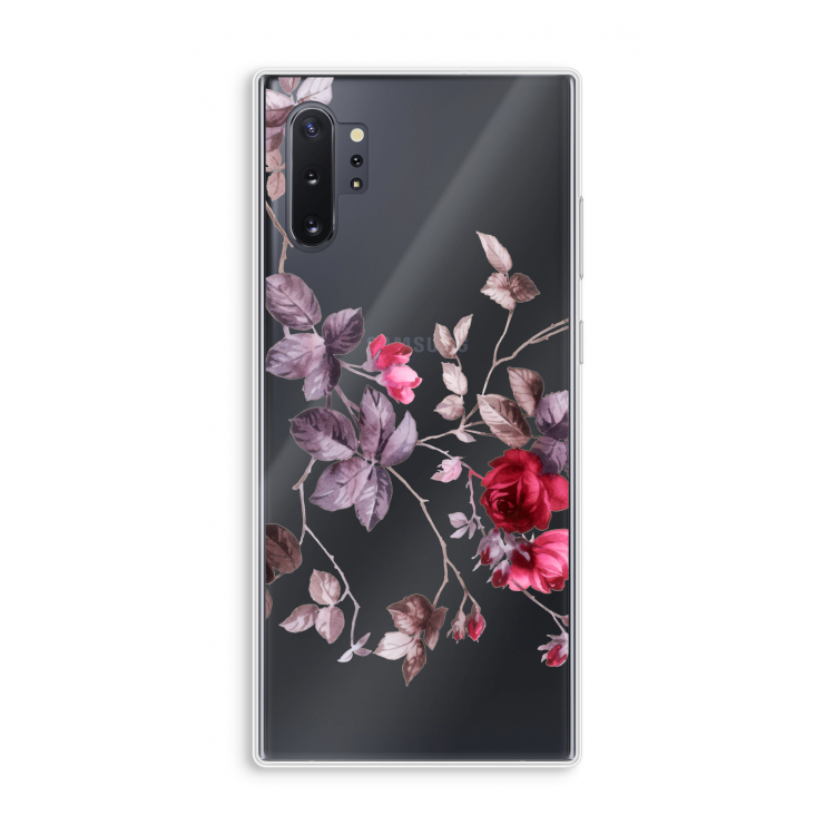 Mooie bloemen: Samsung Galaxy Note 10 Plus Transparant Hoesje