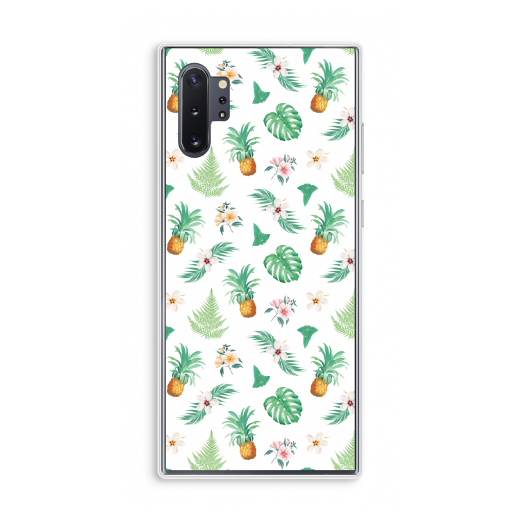 Ananas bladeren: Samsung Galaxy Note 10 Plus Transparant Hoesje