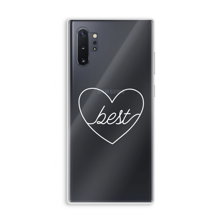 Best heart pastel: Samsung Galaxy Note 10 Plus Transparant Hoesje