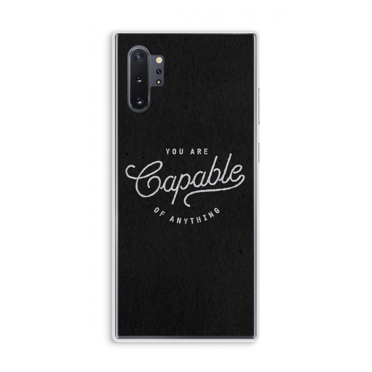 Capable: Samsung Galaxy Note 10 Plus Transparant Hoesje