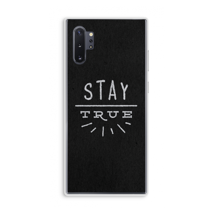 Stay true: Samsung Galaxy Note 10 Plus Transparant Hoesje
