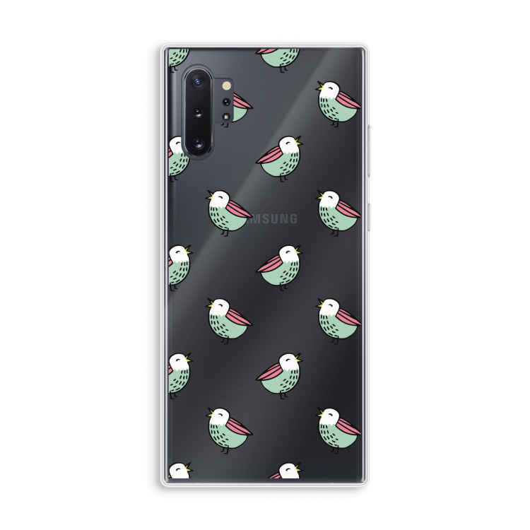 Vogeltjes: Samsung Galaxy Note 10 Plus Transparant Hoesje