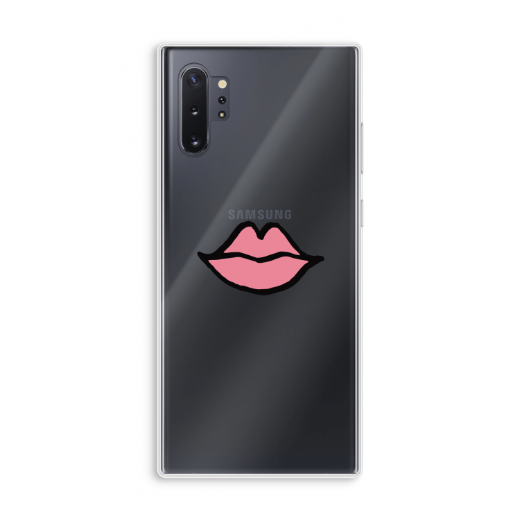 Kusje: Samsung Galaxy Note 10 Plus Transparant Hoesje
