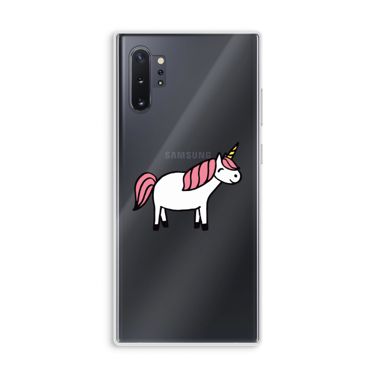 Eenhoorn: Samsung Galaxy Note 10 Plus Transparant Hoesje