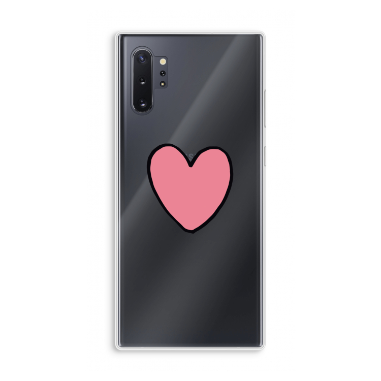 Hartje: Samsung Galaxy Note 10 Plus Transparant Hoesje