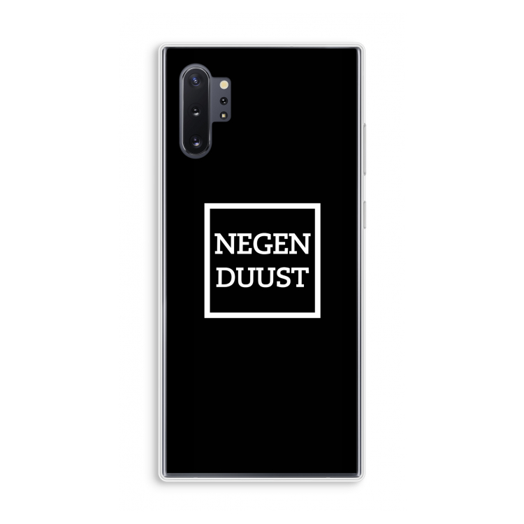 Negenduust black: Samsung Galaxy Note 10 Plus Transparant Hoesje