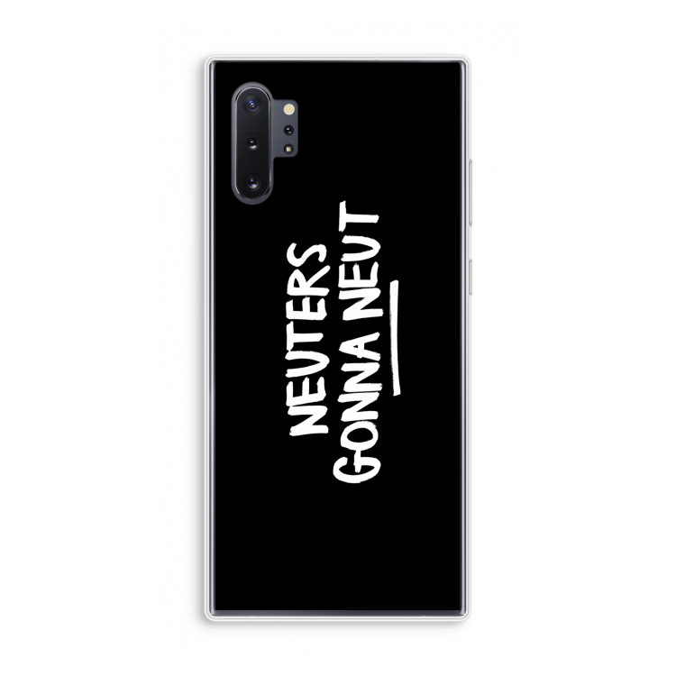 Neuters (zwart): Samsung Galaxy Note 10 Plus Transparant Hoesje