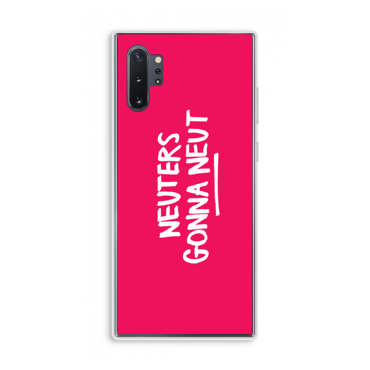 Neuters (roze): Samsung Galaxy Note 10 Plus Transparant Hoesje