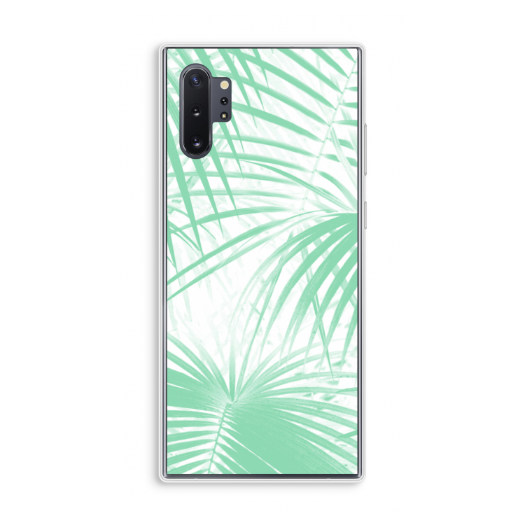Palmbladeren: Samsung Galaxy Note 10 Plus Transparant Hoesje