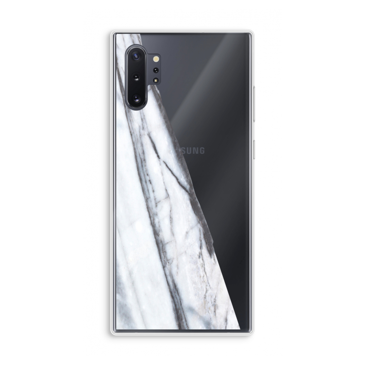 Gestreepte marmer: Samsung Galaxy Note 10 Plus Transparant Hoesje