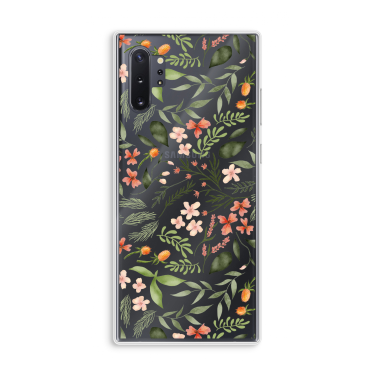 Sweet little flowers: Samsung Galaxy Note 10 Plus Transparant Hoesje