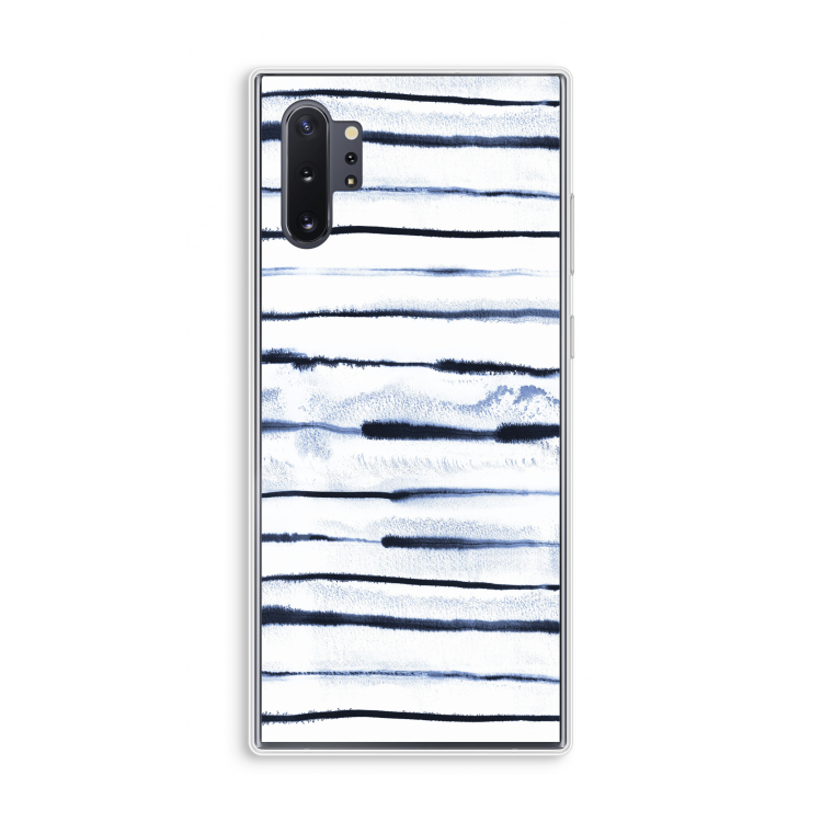 Ink Stripes: Samsung Galaxy Note 10 Plus Transparant Hoesje