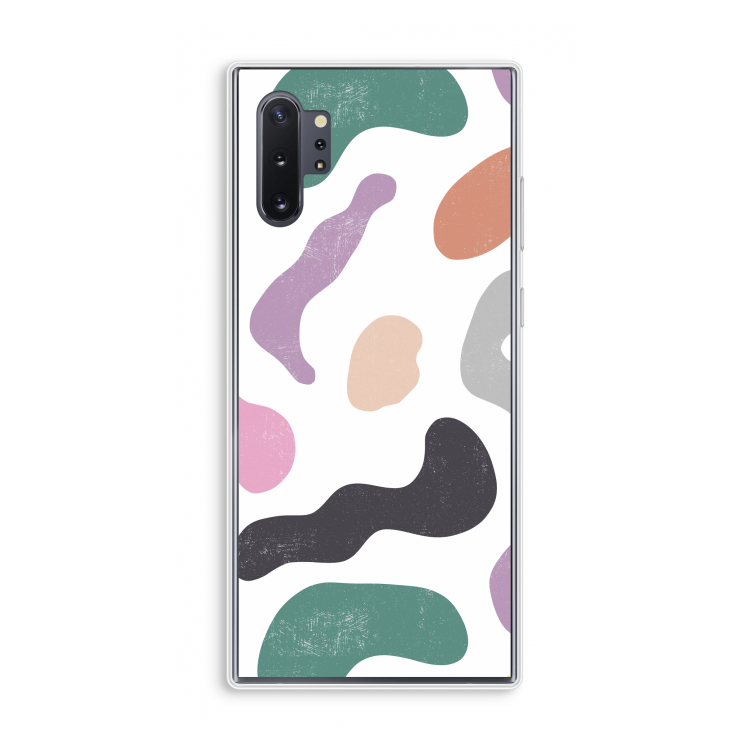Memphis Shapes: Samsung Galaxy Note 10 Plus Transparant Hoesje
