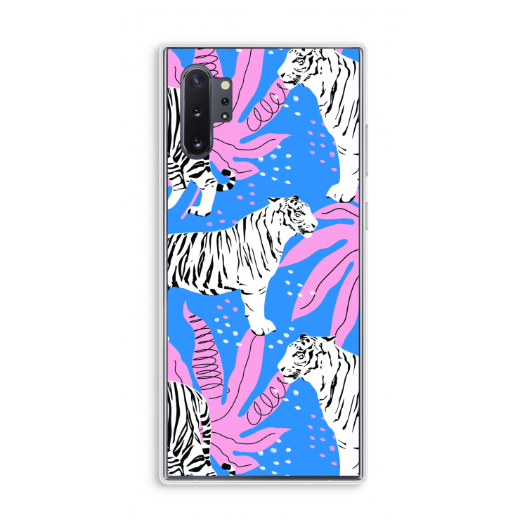 Tijger: Samsung Galaxy Note 10 Plus Transparant Hoesje