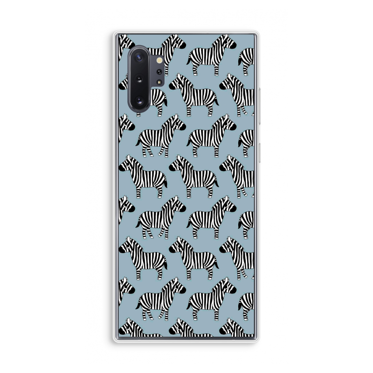 Zebra: Samsung Galaxy Note 10 Plus Transparant Hoesje