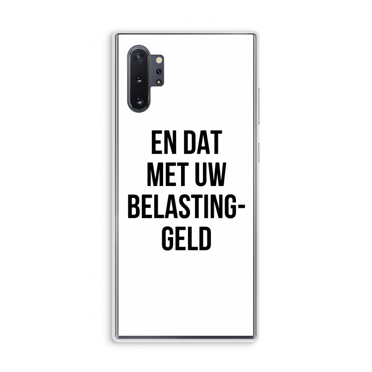 Belastinggeld: Samsung Galaxy Note 10 Plus Transparant Hoesje