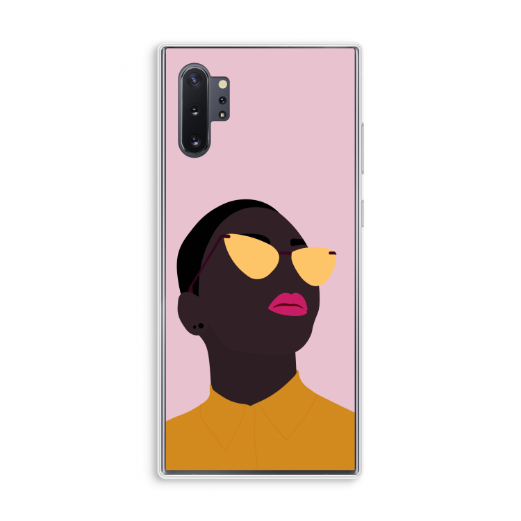 Yellow glasses: Samsung Galaxy Note 10 Plus Transparant Hoesje