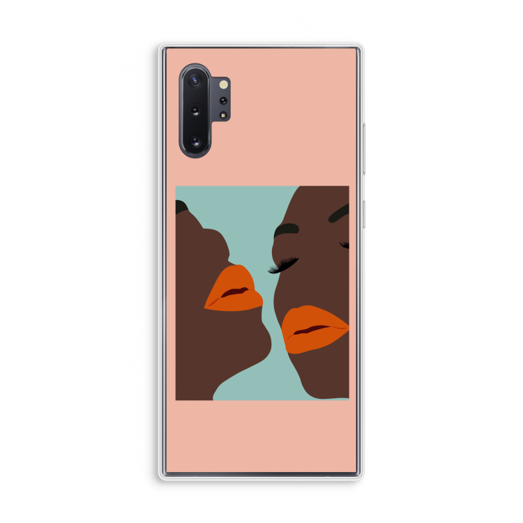 Orange lips: Samsung Galaxy Note 10 Plus Transparant Hoesje