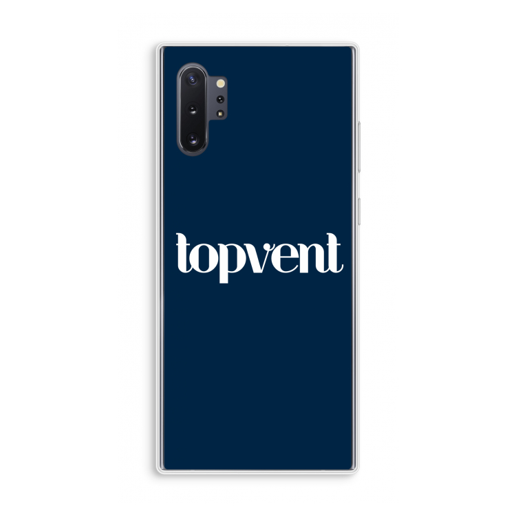 Topvent Navy: Samsung Galaxy Note 10 Plus Transparant Hoesje