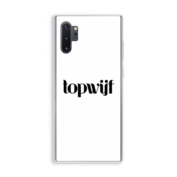 Topwijf Wit: Samsung Galaxy Note 10 Plus Transparant Hoesje