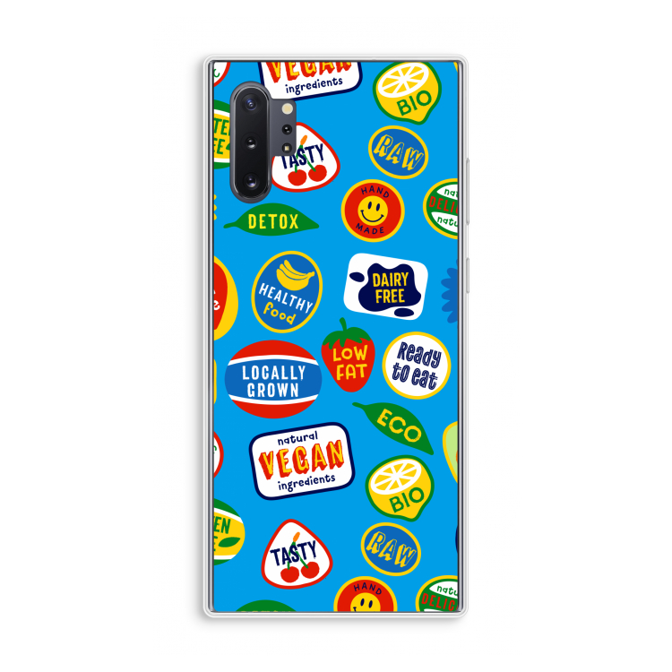 Fruitsticker: Samsung Galaxy Note 10 Plus Transparant Hoesje