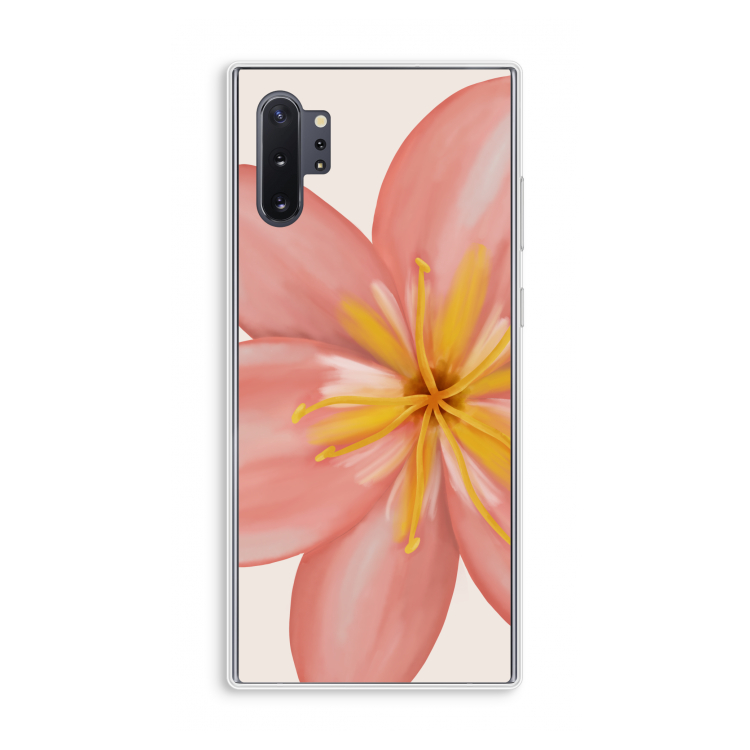 Pink Ellila Flower: Samsung Galaxy Note 10 Plus Transparant Hoesje