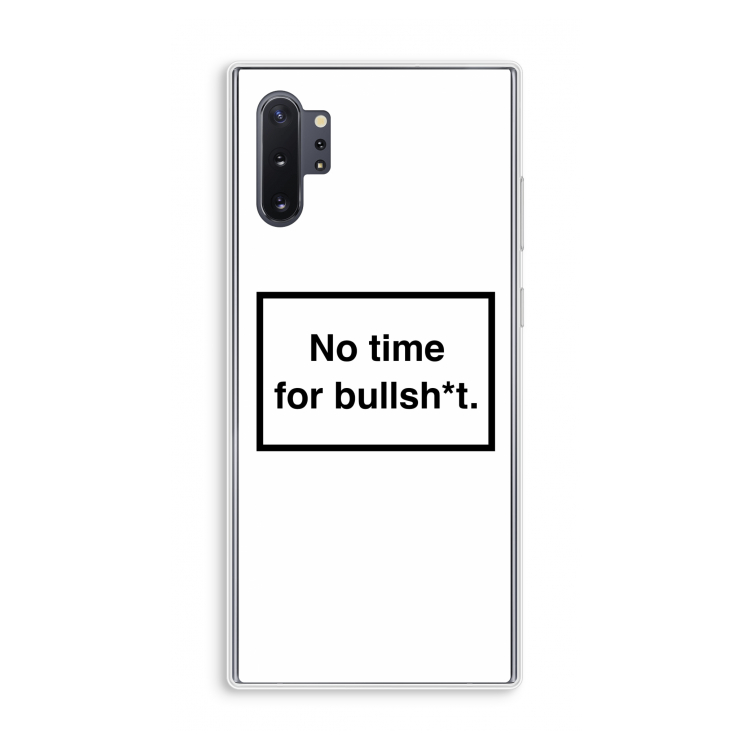 No time: Samsung Galaxy Note 10 Plus Transparant Hoesje
