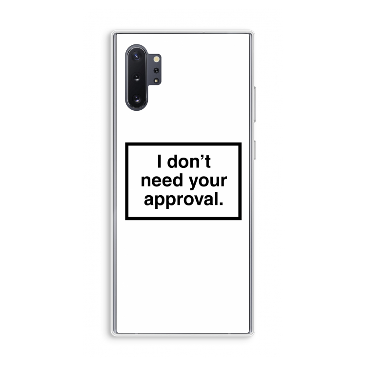 Don't need approval: Samsung Galaxy Note 10 Plus Transparant Hoesje