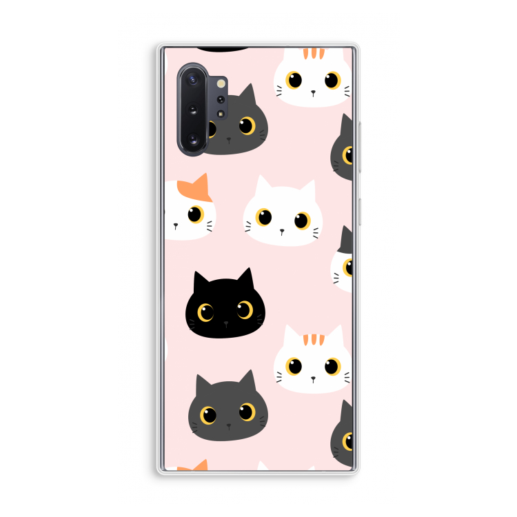 Katten: Samsung Galaxy Note 10 Plus Transparant Hoesje