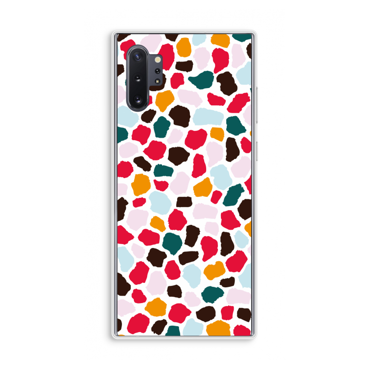 Colored Giraffe: Samsung Galaxy Note 10 Plus Transparant Hoesje
