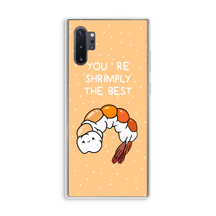 You're Shrimply The Best: Samsung Galaxy Note 10 Plus Transparant Hoesje