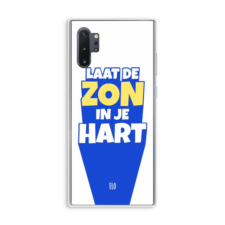 Laat de zon in je hart: Samsung Galaxy Note 10 Plus Transparant Hoesje