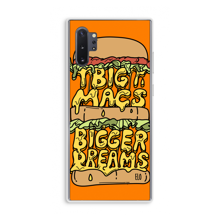 Big Macs Bigger Dreams: Samsung Galaxy Note 10 Plus Transparant Hoesje