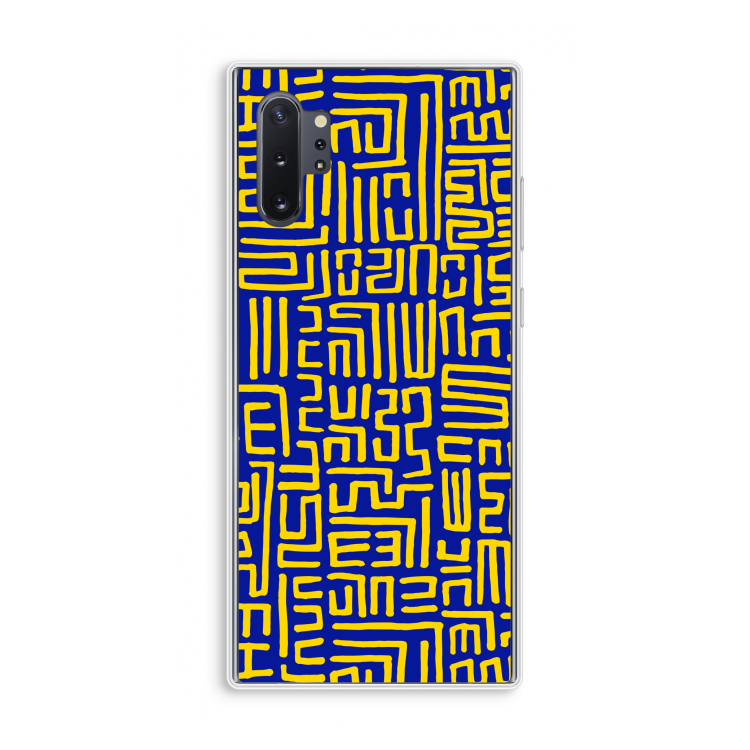 Majorelle Blue Print: Samsung Galaxy Note 10 Plus Transparant Hoesje
