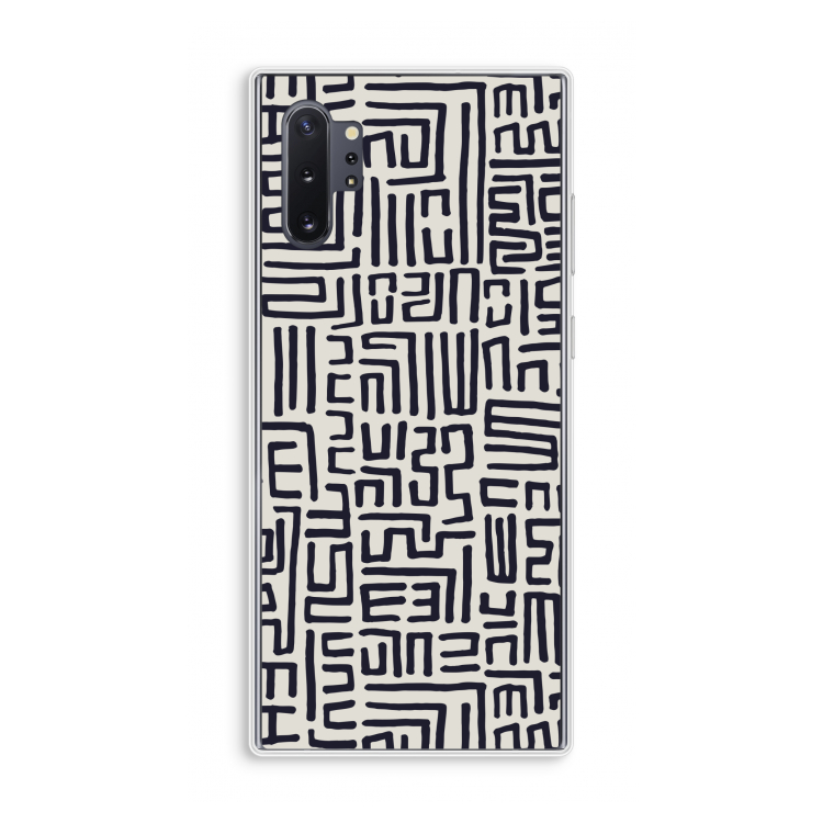 Moroccan Print: Samsung Galaxy Note 10 Plus Transparant Hoesje