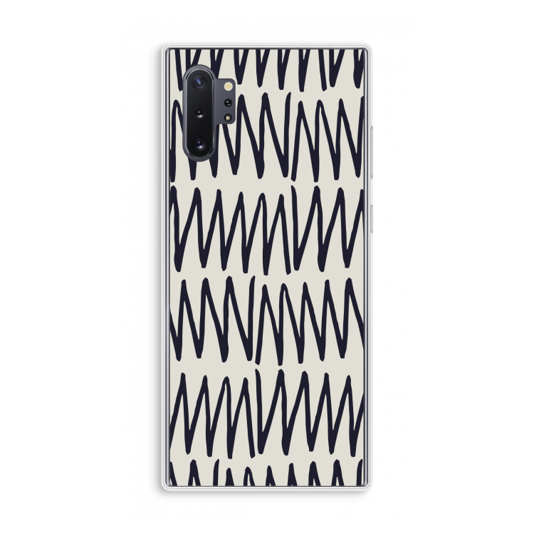 Marrakech Zigzag: Samsung Galaxy Note 10 Plus Transparant Hoesje
