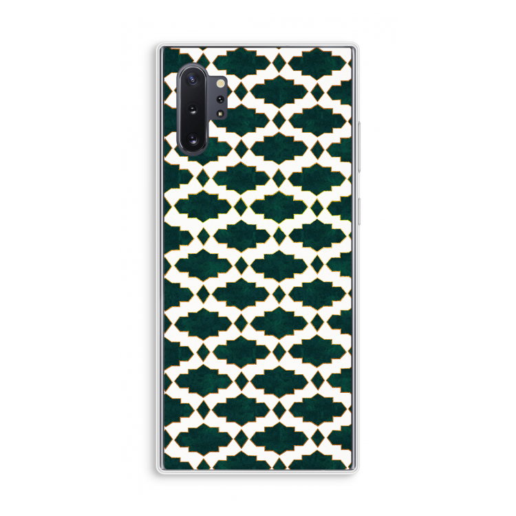 Moroccan tiles: Samsung Galaxy Note 10 Plus Transparant Hoesje