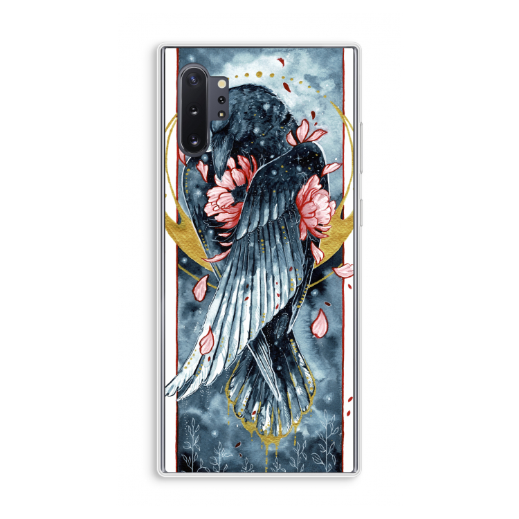 Golden Raven: Samsung Galaxy Note 10 Plus Transparant Hoesje