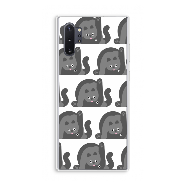 Cats: Samsung Galaxy Note 10 Plus Transparant Hoesje