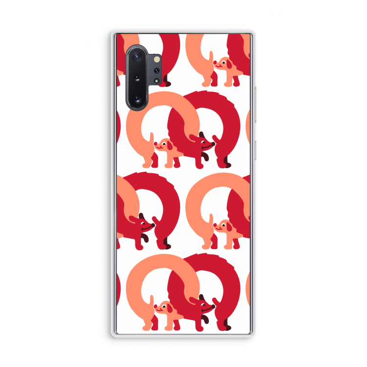 Dogs: Samsung Galaxy Note 10 Plus Transparant Hoesje