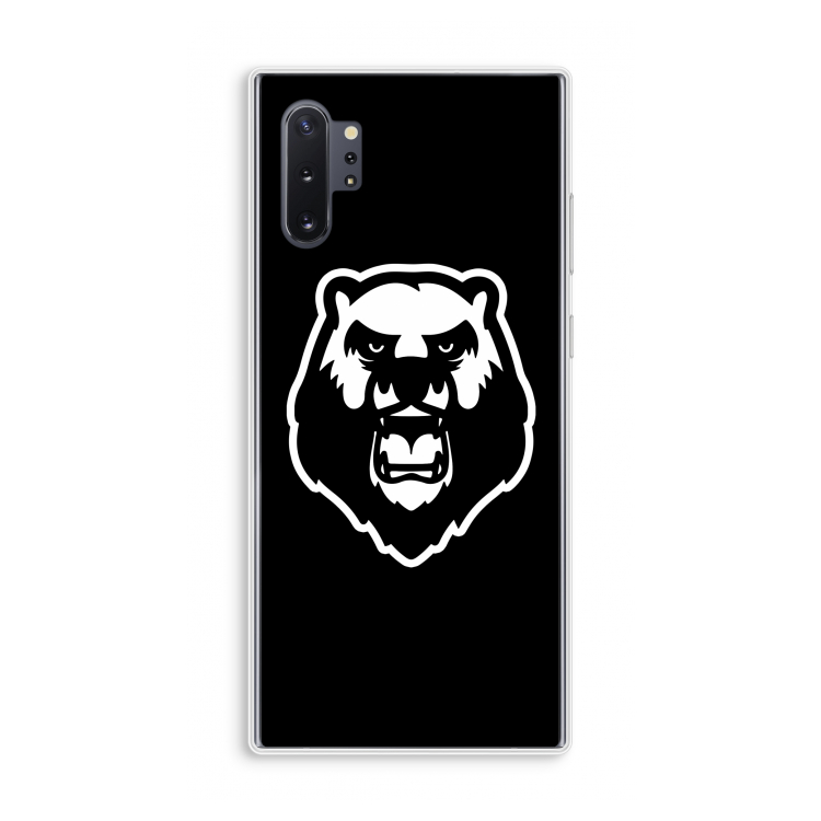Angry Bear (black): Samsung Galaxy Note 10 Plus Transparant Hoesje