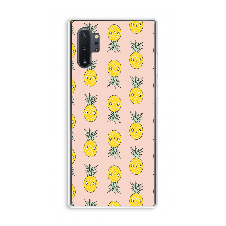 Ananas: Samsung Galaxy Note 10 Plus Transparant Hoesje
