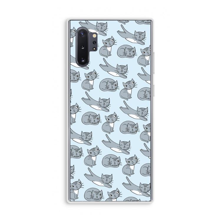 Poezen: Samsung Galaxy Note 10 Plus Transparant Hoesje