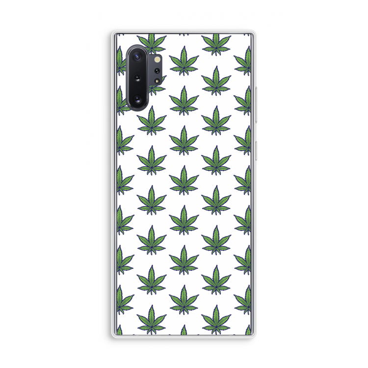Weed: Samsung Galaxy Note 10 Plus Transparant Hoesje