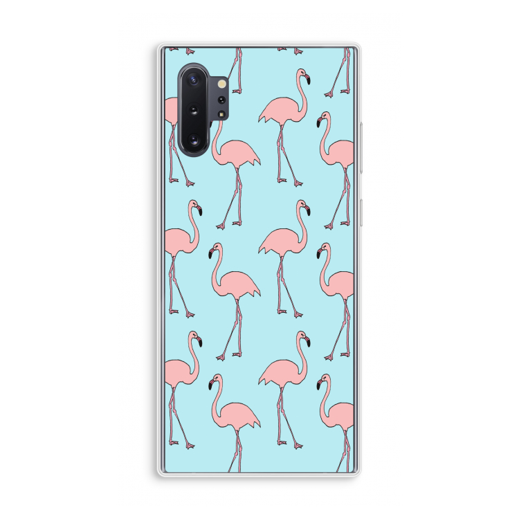Anything Flamingoes: Samsung Galaxy Note 10 Plus Transparant Hoesje