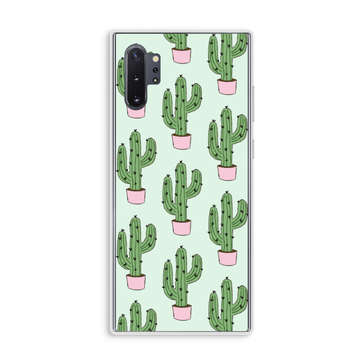 Cactus Lover: Samsung Galaxy Note 10 Plus Transparant Hoesje