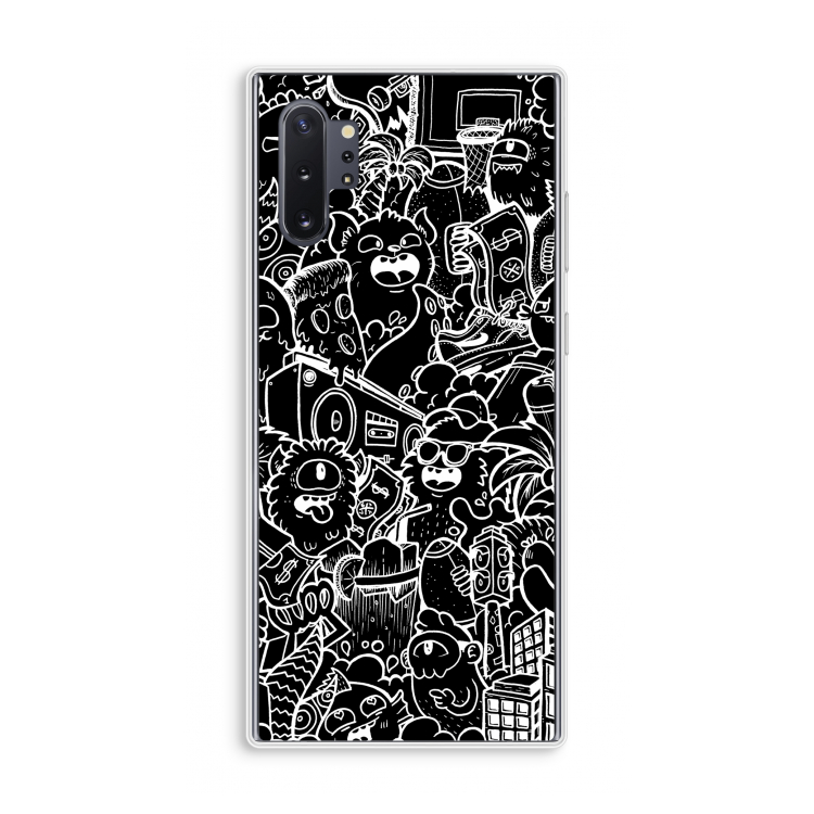 Vexx Black City : Samsung Galaxy Note 10 Plus Transparant Hoesje